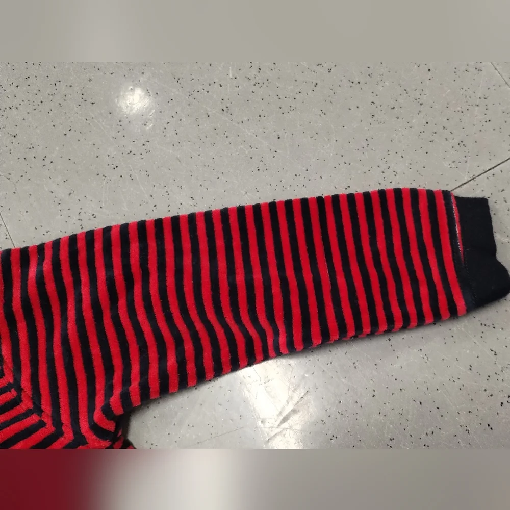 Baby B'Gosh Black and Red Stripe Petit Playschool  apple milk Book dress Toddler